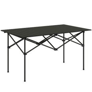 Mesa de camping negro 95 x 55 x 50 cm