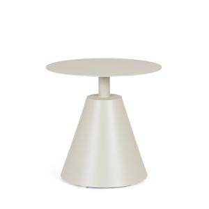 Mesa de centro de aluminio beige ø50