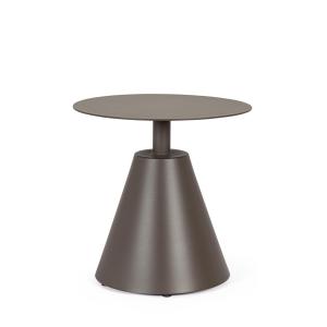 Mesa de centro de aluminio marrón Ø50