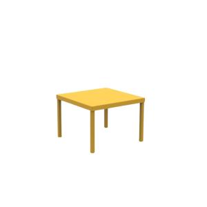 Mesa de centro de jardín cuadrada de metal dorado 40x40 cm…