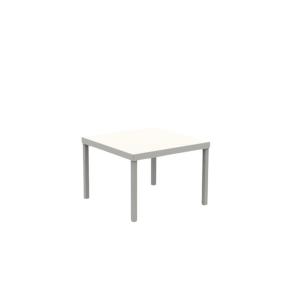 Mesa de centro de jardín cuadrada de metal gris tòrtola 40x…