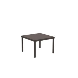 Mesa de centro de jardín cuadrada de metal marròn 40x40 cm…