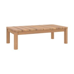 Mesa de centro de jardín rectangular de madera maciza de te…
