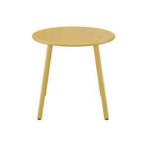 Mesa de centro para jardín acero mostaza