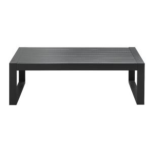 Mesa de centro para jardín aluminio gris antracita