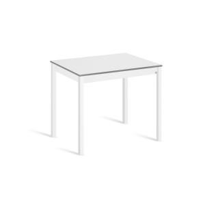 Mesa de cocina alta fija 100x60 cm blanco pata blanco