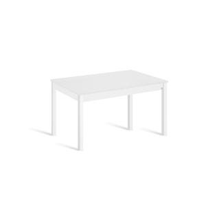 Mesa de cocina extensible 120(180)x80 cm blanco pata blanco