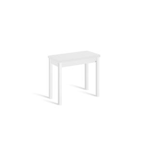 Mesa de cocina extensible libro 40(80)x80 cm blanco pata bl…