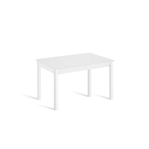 Mesa de cocina fija 110x70 cm blanco pata blanco