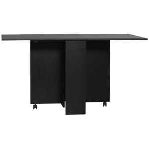 Mesa de comedor 75 x 140 x 74 cm color negro