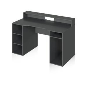 Mesa de escritorio galax melamina, antracita, 136 x 88 x 67