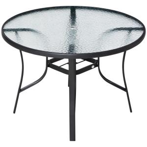 Mesa de jardín 106.5x106.5x71 cm negro