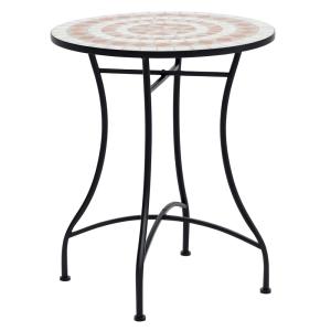 Mesa de jardín ø60x71 cm negro