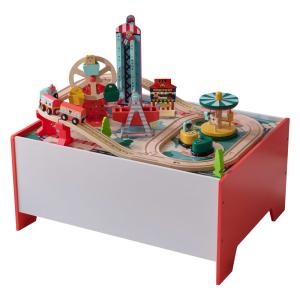 Mesa de juego de ferrocarril con 6 juegos, 30cm, multicolor