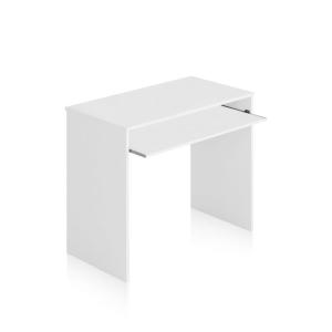 Mesa de ordenador smile melamina, blanco artik, 90 x 79 x 54