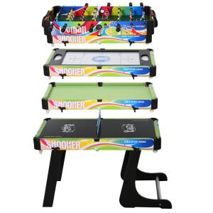 Mesa multijuegos de 4 en 1 86.5x43.5x64 cm multi-color