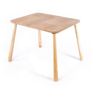 Mesa para niño con patas de madera maciza l60 cm