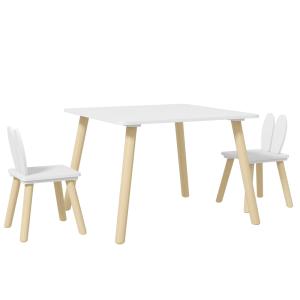 Mesa para niños 60x60x44 cm blanco