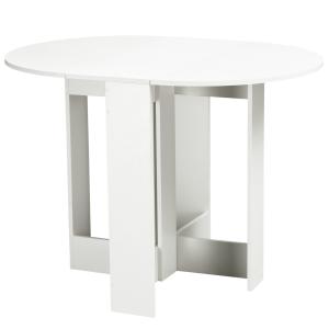 Mesa plegable 104x76x73.7 cm blanco