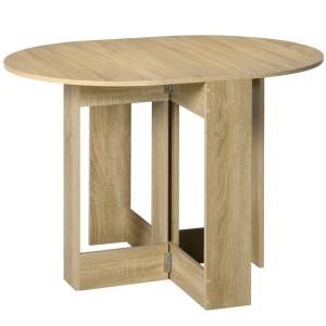 Mesa plegable 104x76x73.7 cm roble