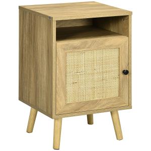 Mesilla de noche 39x35x60 cm madera natural