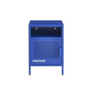 Mesilla de noche azul eléctrico metal 40cm