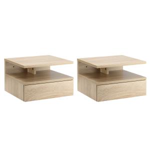 Mesillas de noche 35x32x22.5 cm roble
