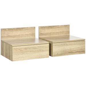 Mesillas de noche 43x36.5x30.5 cm madera natural