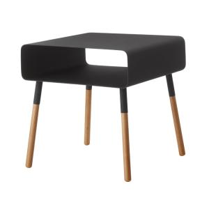 Mesita auxiliar pequeña de metal L35 cm - Negro