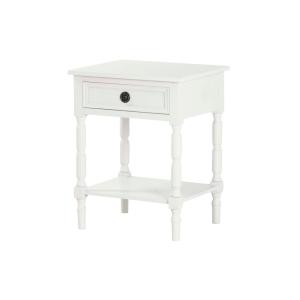 Mesita blanco de madera 48x35x66cm