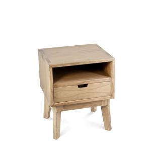 Mesita de madera beige anch. 45 cm