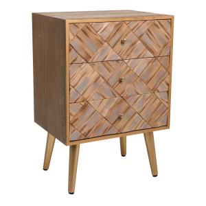 Mesita de madera marrón 44x35x65