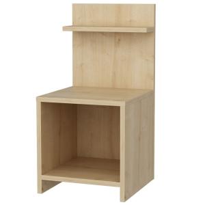 Mesita de noche con 1 nicho decor roble h37,4 cm
