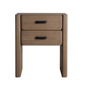 Mesita de noche de madera de fresno marrón claro   de 50x37…