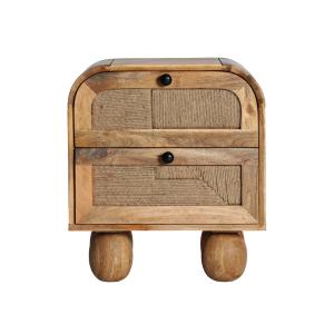Mesita de noche de madera de mango en color marrón de 45x30…