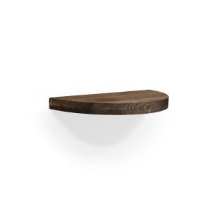 Mesita de noche de madera maciza flotante en tono nogal de…
