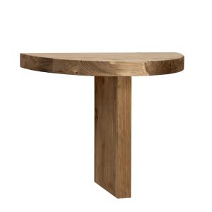 Mesita de noche de madera maciza flotante roble oscuro de 2…