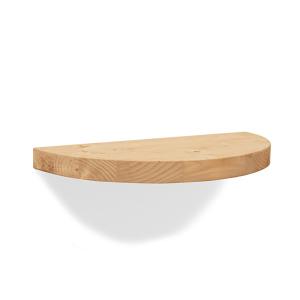 Mesita de noche de madera maciza flotante tono medio de 3,2…