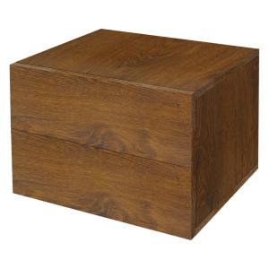 Mesita de noche de pared colgante madera de nogal
