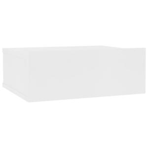 Mesita de noche madera blanco 40  x  30  x  15  cm