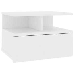 Mesita de noche madera blanco 40  x  31  x  27  cm