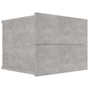 Mesita de noche madera gris 40  x  30  x  30  cm