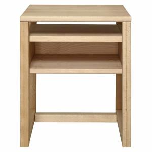 Mesita de noche madera maciza  natural