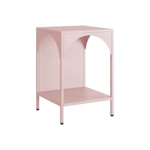 Mesita de noche moderno de metal , rosa