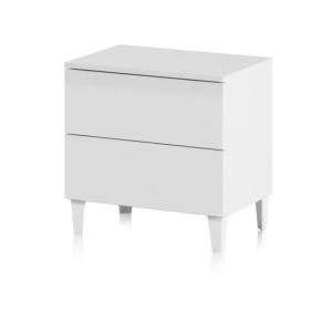 Mesita de noche plex melamina, blanco, 50 x 49 x 34