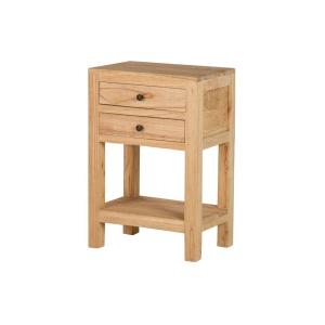 Mesita marron de madera 45x30x66cm