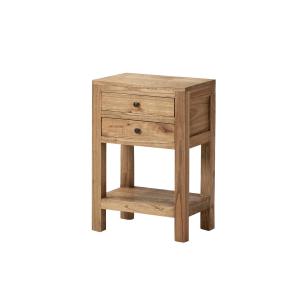 Mesita natural de madera 45x30x66cm