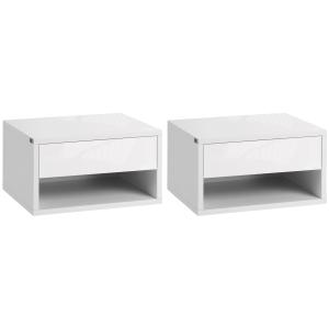 Mesitas de noche blanco 37 x 32 x 21 cm