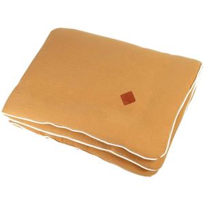 Mi primera manta de gasa de algodón  Camel 100 x 70 cm