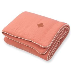 Mi primera manta de gasa de algodón  Terracotta 100 x 70 cm